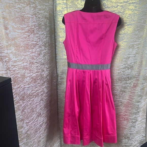 Nine West Women’s Pink/Gray Sleeveless Dress With Pockets Size 6 - Picture 9 of 15